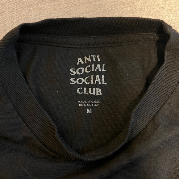 Anti Social Social Club Black T-Shirt - Picture 3 of 3